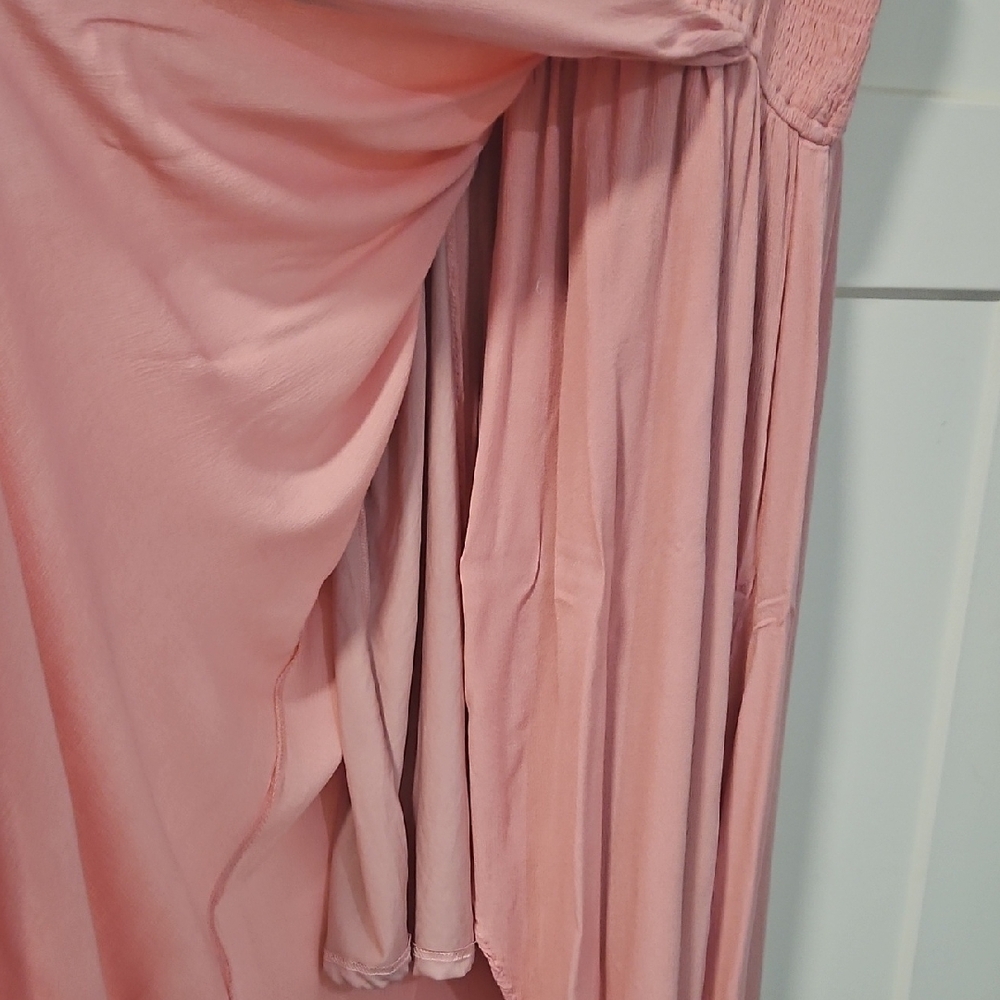 Pink Sleeveless Ruffle Dress - Picture 3 of 5